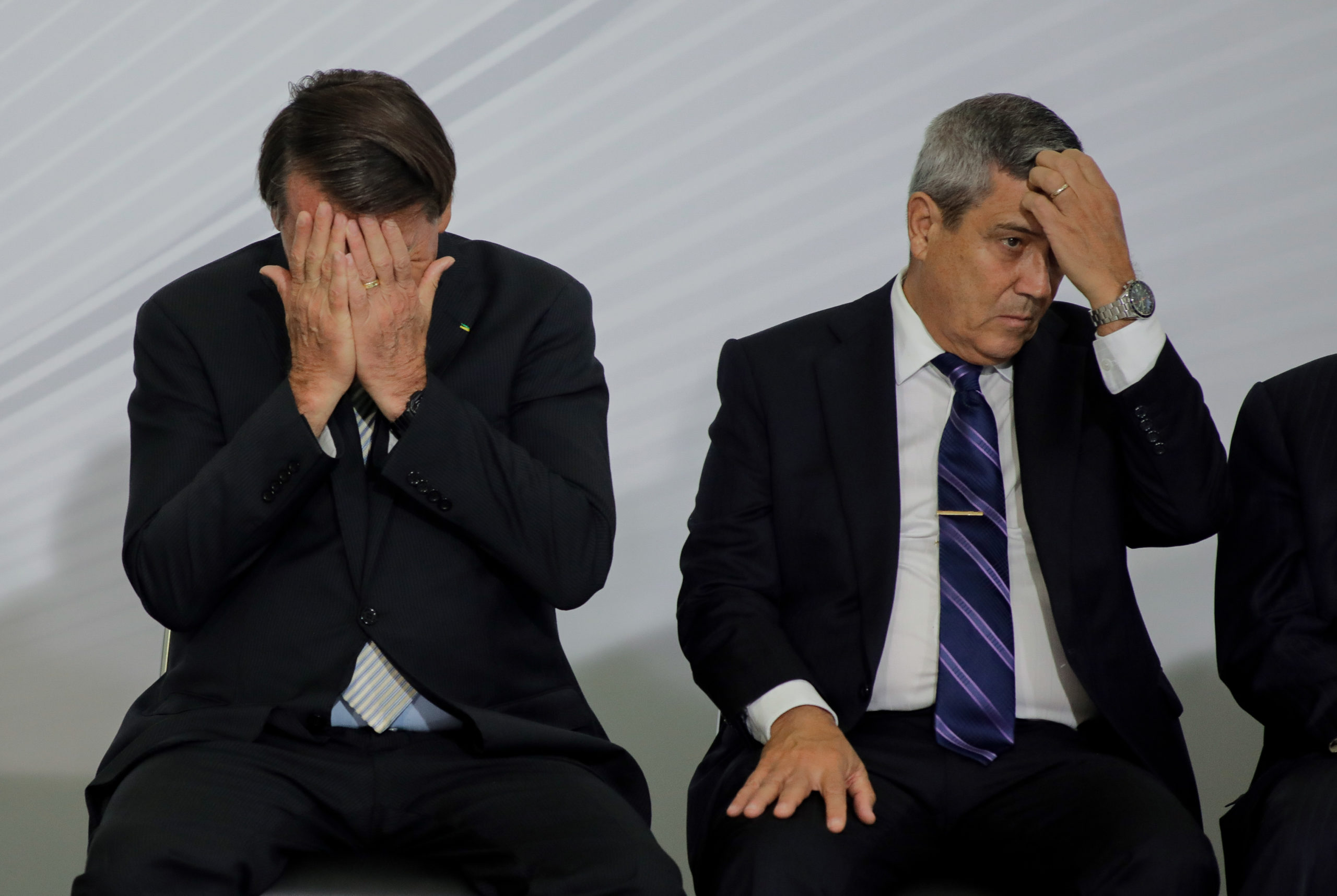 Presidente Jair Bolsonaro participa da cerimonia de aberturado Forum: Controle no Cambatre à corrupção 2020, com a presença do Procurador-Geral Augusto Aras, Wagner Rosário (CGU), André Mendonça (Justiça), Braga Netto (Casa Civil), Jose Múcio (TCU) Sérgio Lima/Poder360 09-12-2020