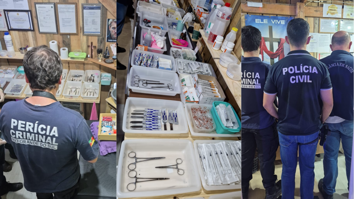 Polícia fecha centro espírita que fazia cirurgias clandestinas no Rio Grande do Sul
