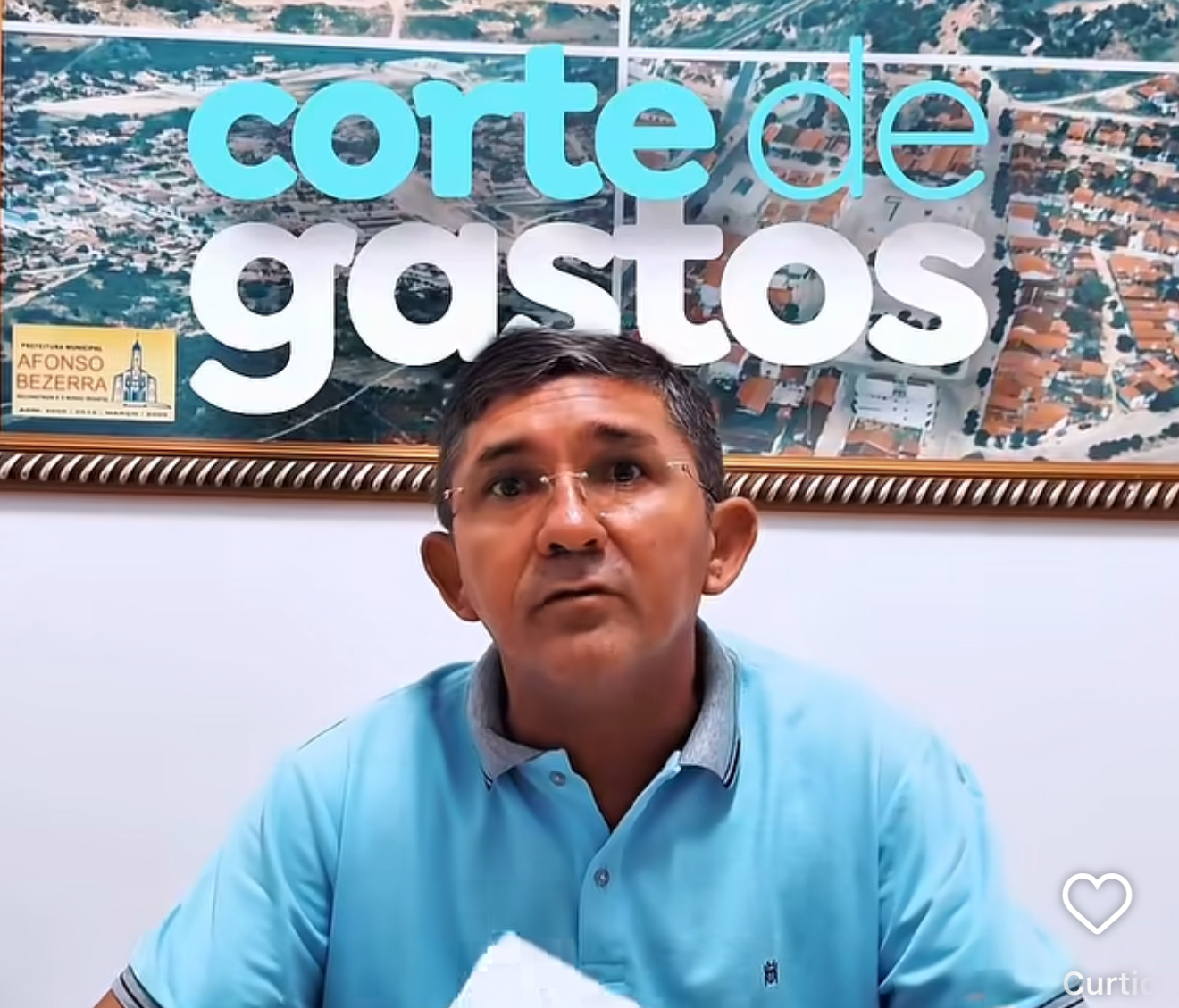 Prefeito Haroldo anuncia redução de salários e dá exemplo de gestão responsável em Afonso Bezerra