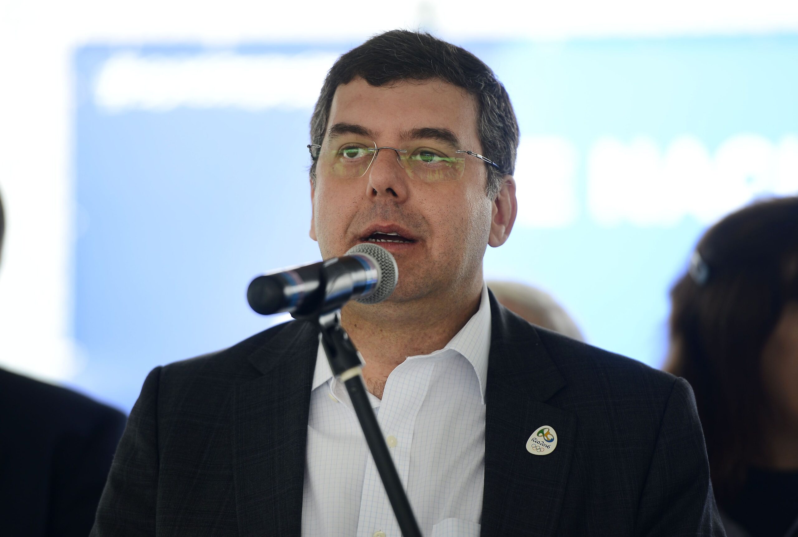 Rio de Janeiro - O ministro do Esporte Ricardo Leyser durante inauguração de complexo esportivo realizada hoje (05) na Universidade Federal do Rio de Janeiro, no campus da Ilha do Fundão.  (Tomaz Silva/Agência Brasil)