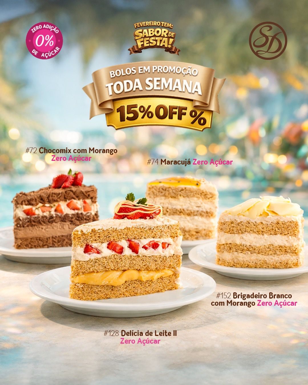 Sodiê Doces lança campanha Fevereiro tem Sabor de Festa com descontos na linha Zero Açúcar de 15%