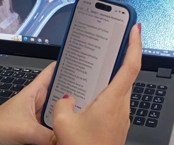 Contribuintes já podem emitir boletos de parcelamento através do WhatsApp